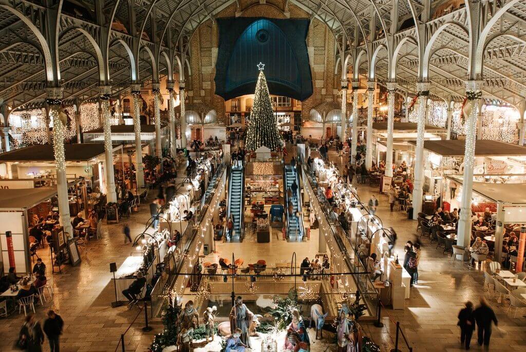 Christmas plans in the Mercado de Colón