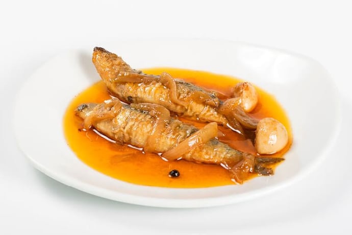 Sardines in pekelsaus Casa Montaña Valencia