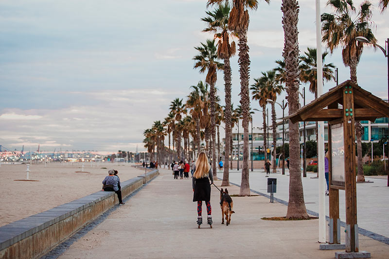 Playa de València en invierno